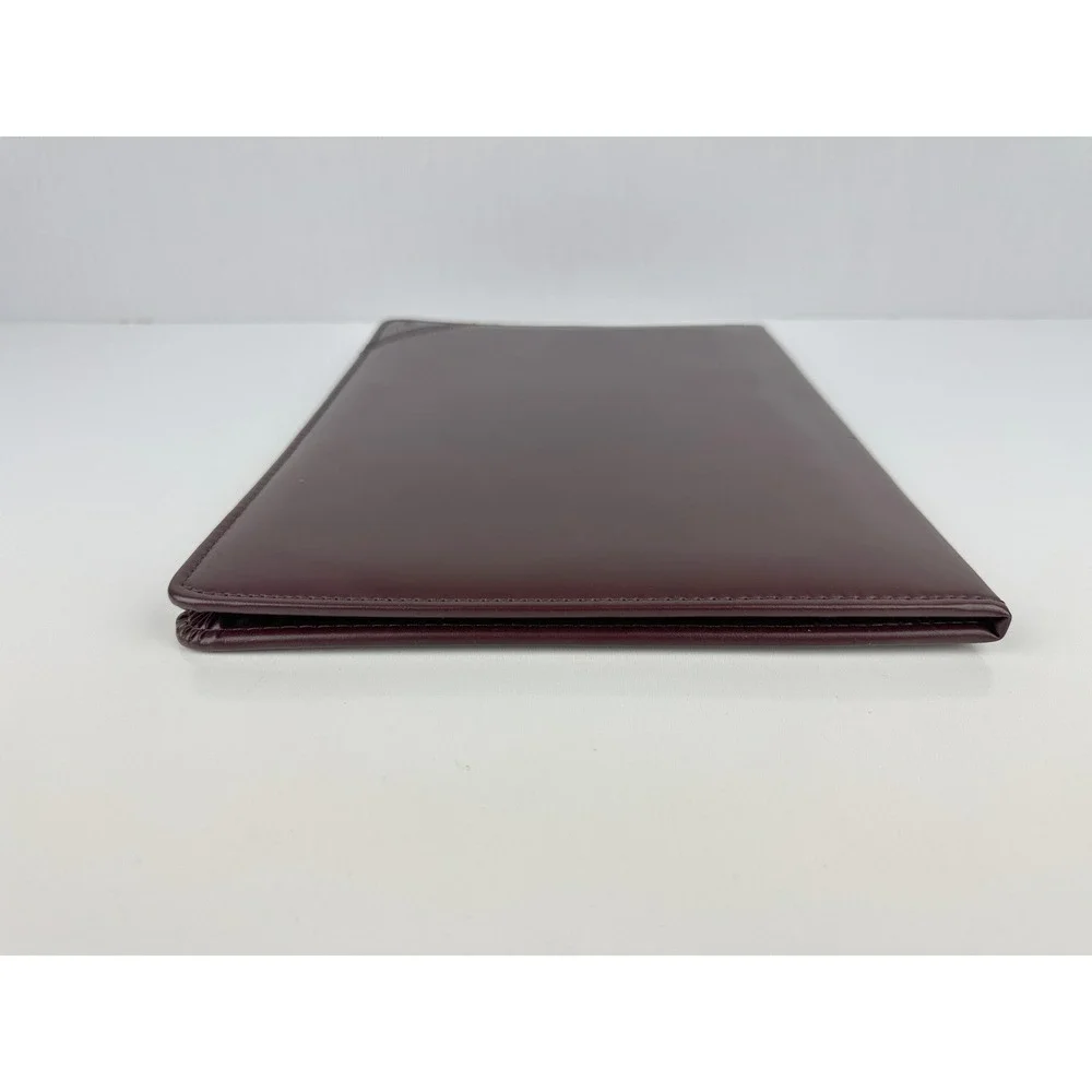 Cambridge Burgandy‎ Faux Leather Professional Padfolio Portfolio Business Folder